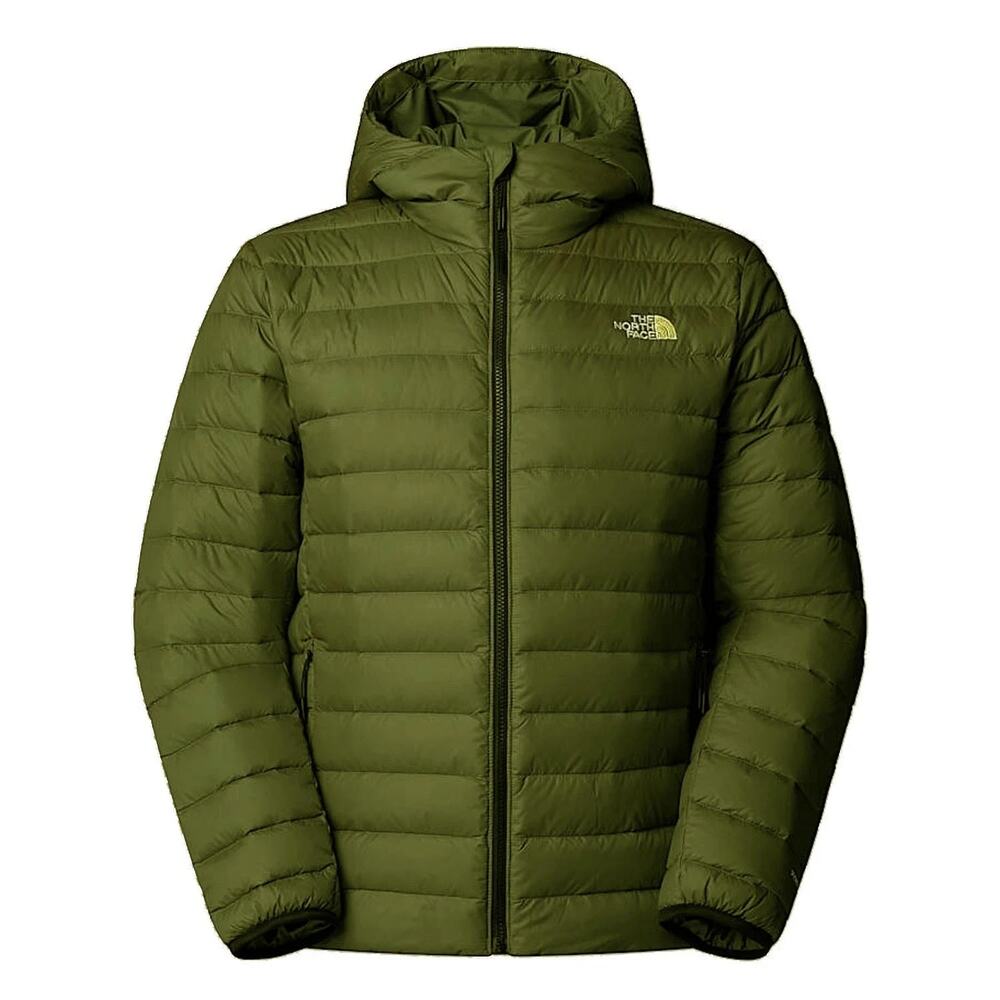 The North Face Mens Classic Down Hooded Jacket Woodland Green Medium NWT